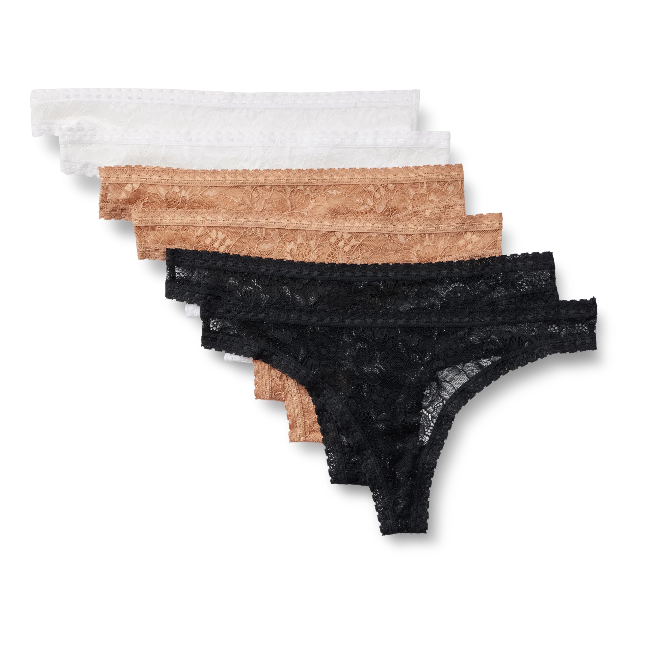 Amazon Essentials Womens Stretch All Over Lace Thong