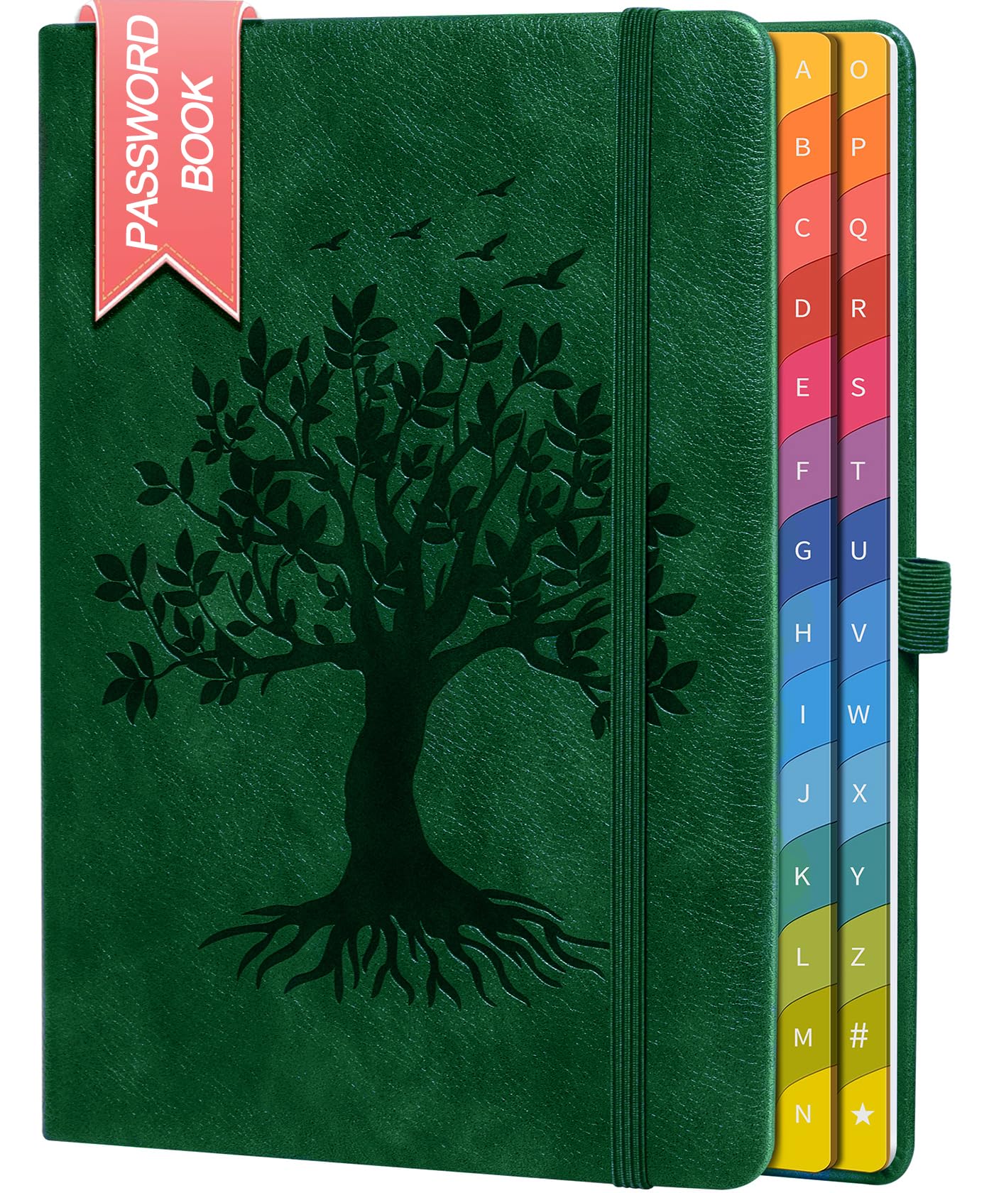 ZXHQ Password Book with Colorful Alphabetical Tabs