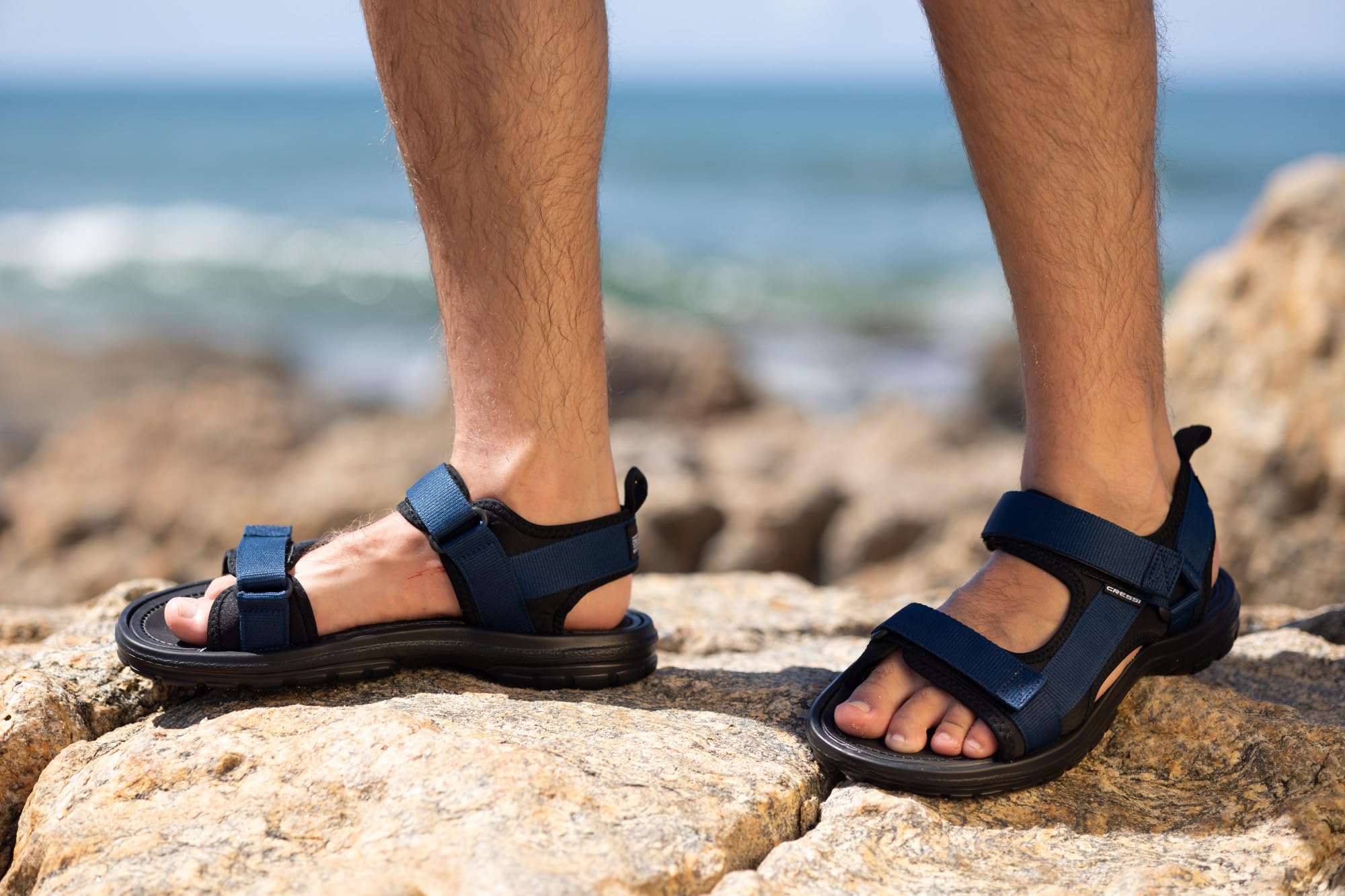 CRESSI dal 1946 - Pete Sandal - Sandalo Unisex Ideale per le Giornate Estive in Spiaggia, Progettato per Comfort e Praticità in Ambienti Acquatici
