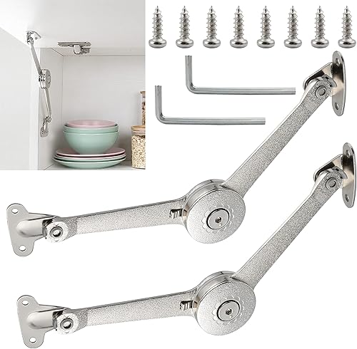 Worldity Paquete de 2 bisagras de soporte de tapa de caja pequeña, bisagra de soporte de tapa de caja de juguetes, bisagras plegables de cierre