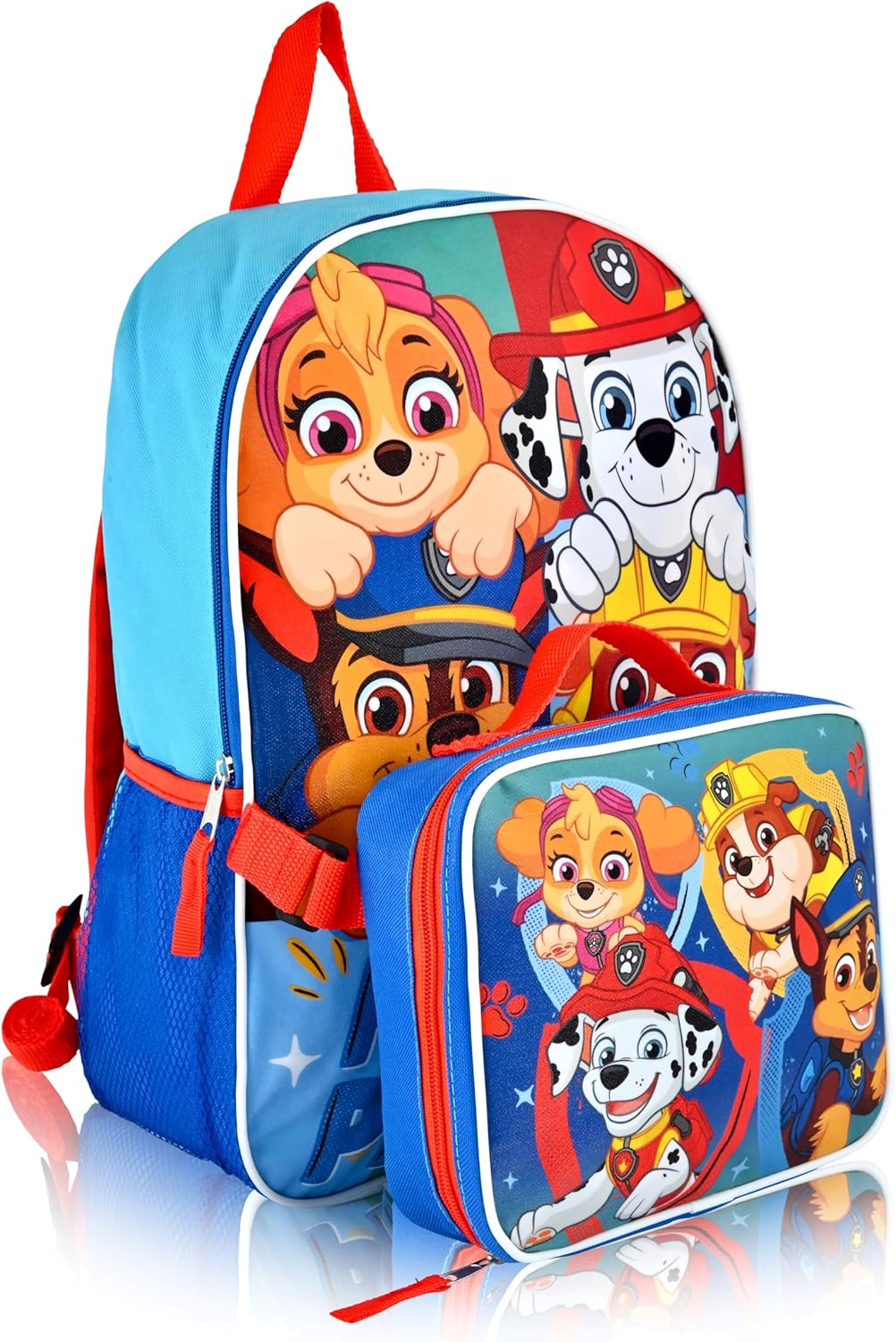 Photo 1 of Paw Patrol Backpack With Lunch Box for Kids | Insulated Lunch Bag Lunch Box for Boys, Girls, Toddlers | Backpack for School and Reusable Lunchbox
