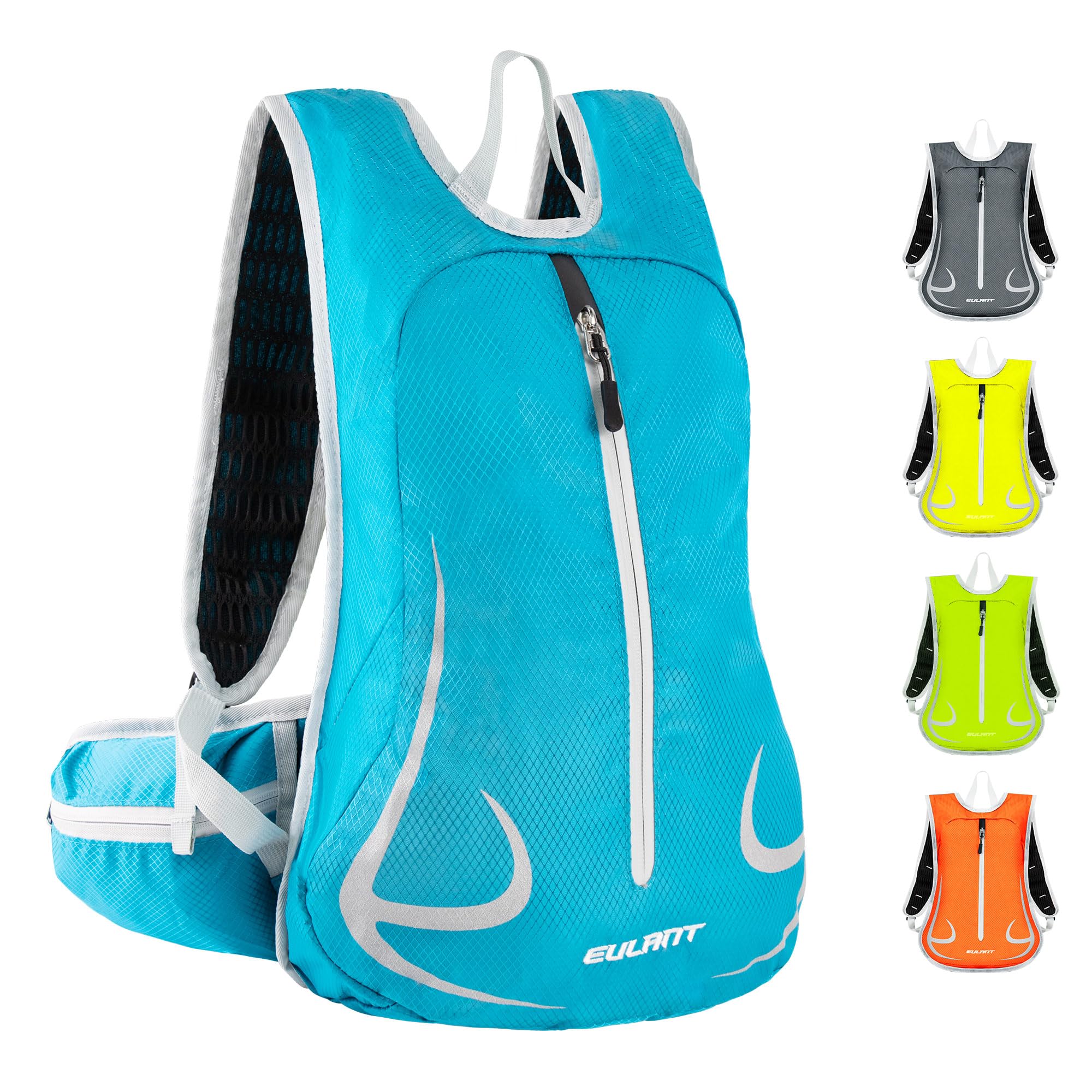 YEEKORO 14L Hiking Backpack Lightweight Cycling Daypack with Reflective Stripes for Traveling Skiing Trekking