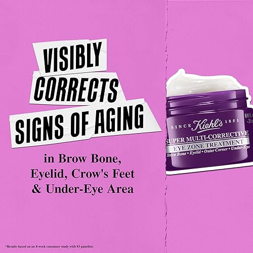 Miniatura 4 de Kiehl's Crema de ojos súper correctora, crema antienvejecimiento que levanta el área ósea de las cejas, suaviza y reafirma los párpados, extracto de