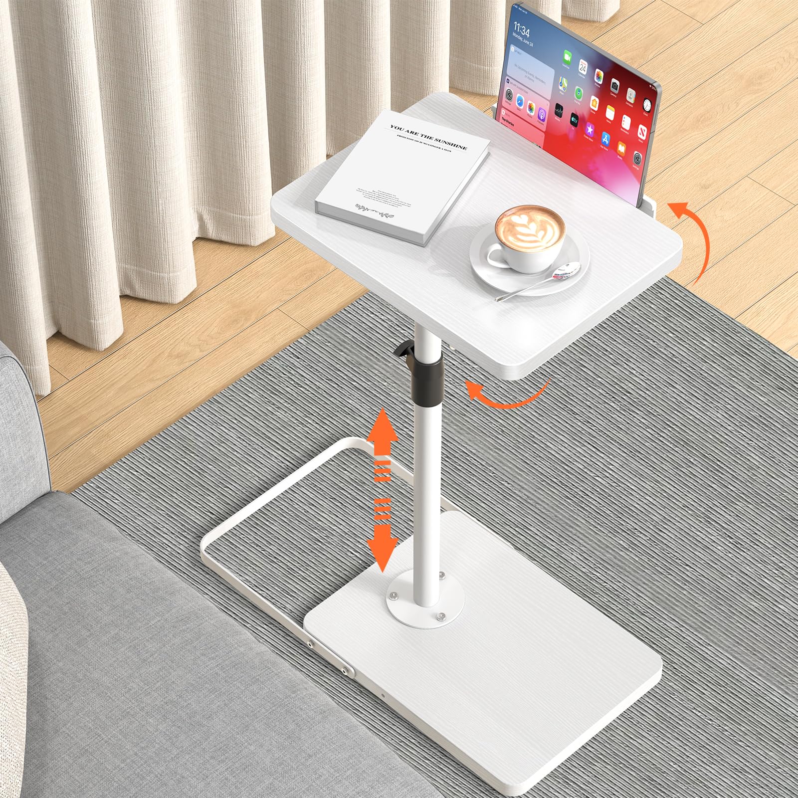 Support de canapé pivotant haut de gamme design en C gain de place
