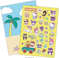 Vista 4 de Libros de actividades con calcomanías para niñas, paquete con 2 blocs de calcomanías con más de 400 calcomanías con princesas de Disney y Hello