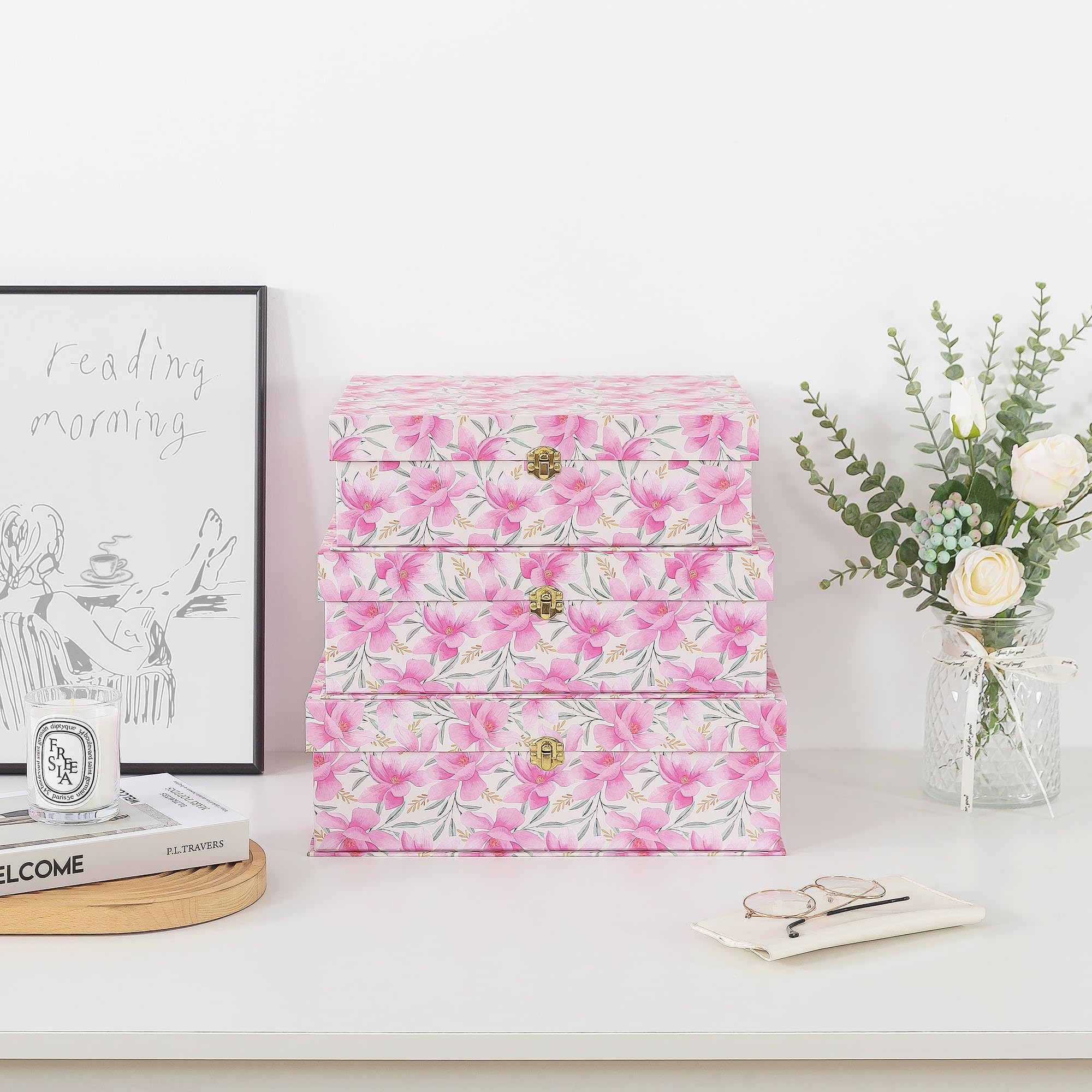 LOVELY BOX❤︎ Love Scroll Box, Love Quotes in a Wood Box - 1st Anniversary