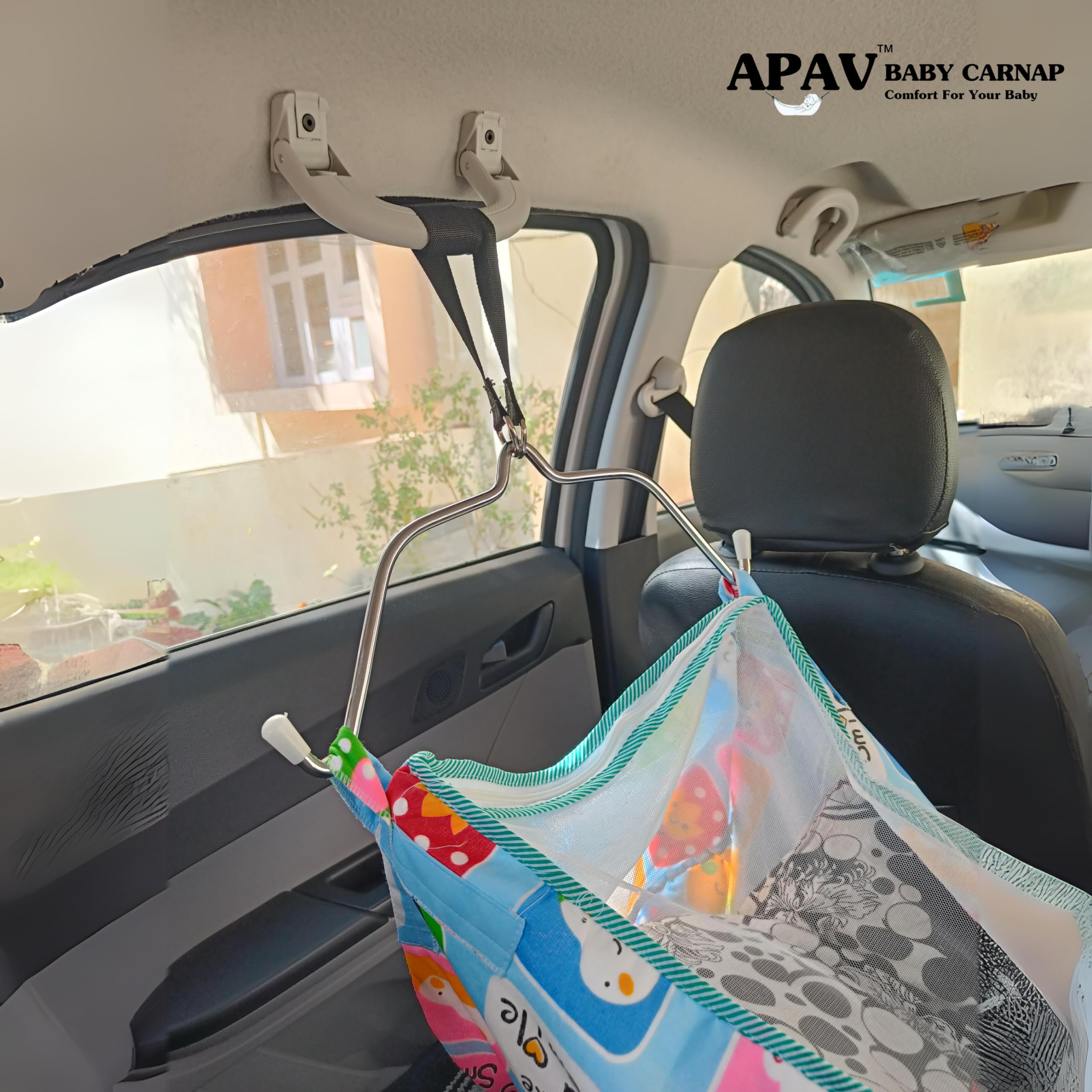 APAV Car Cradle I Travel Strap with Hammock and Cloths (Travel Strap with Hammock Full kit) - Image 2 thumbnail