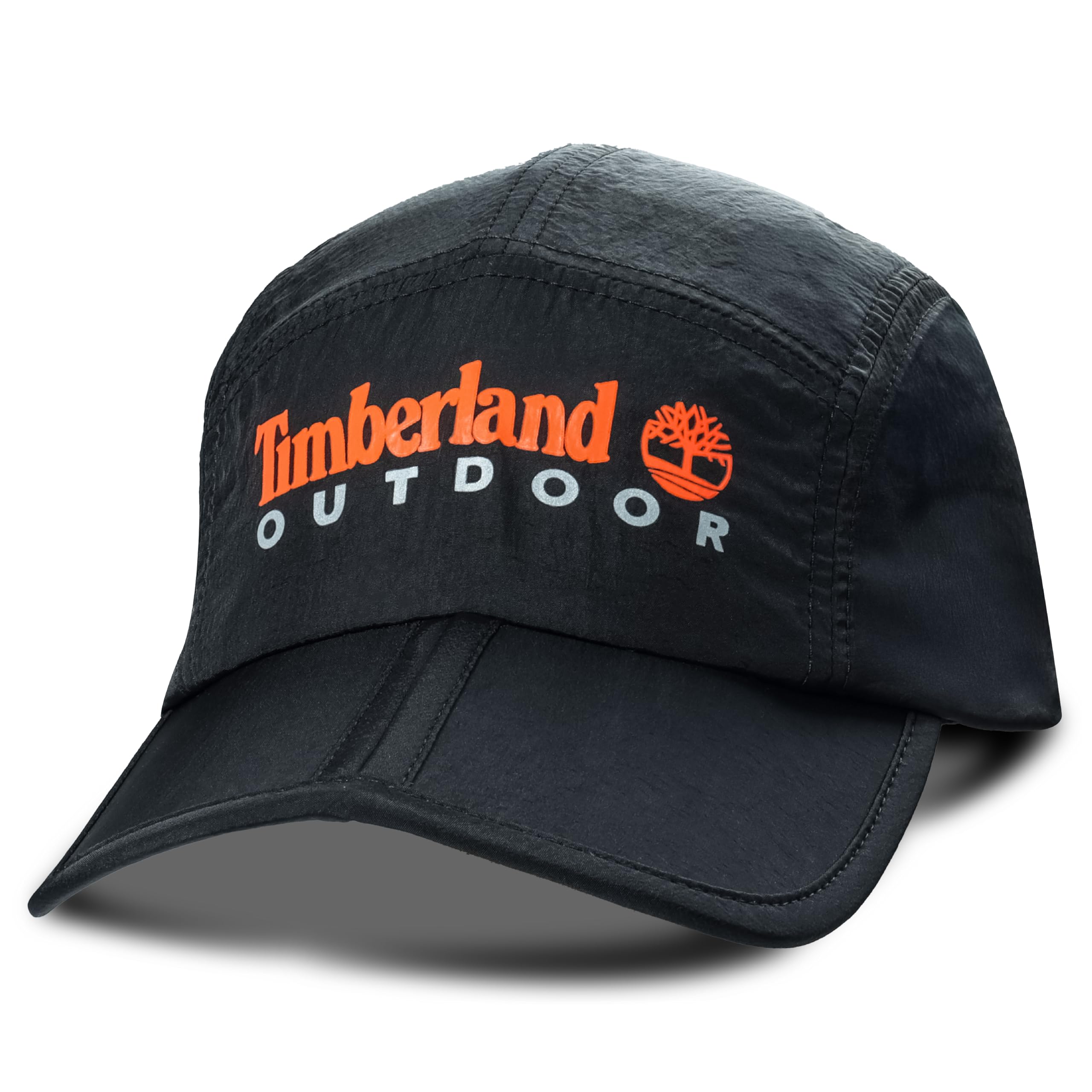 Timberland Mens Split Brim Foldable Camp Hat Adjustable Panel Hat Lightweight