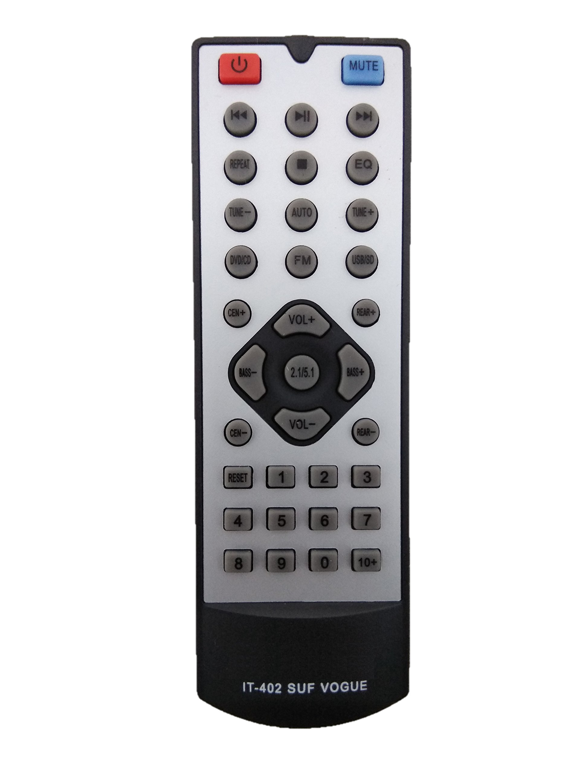 LipiWorld® IT-402 SUF Vogue (Compatible Intex Home Theater System Remote Control Old Remote Exactly Same Remote Will Only Work) Compatible for Intex Home Theater Remote