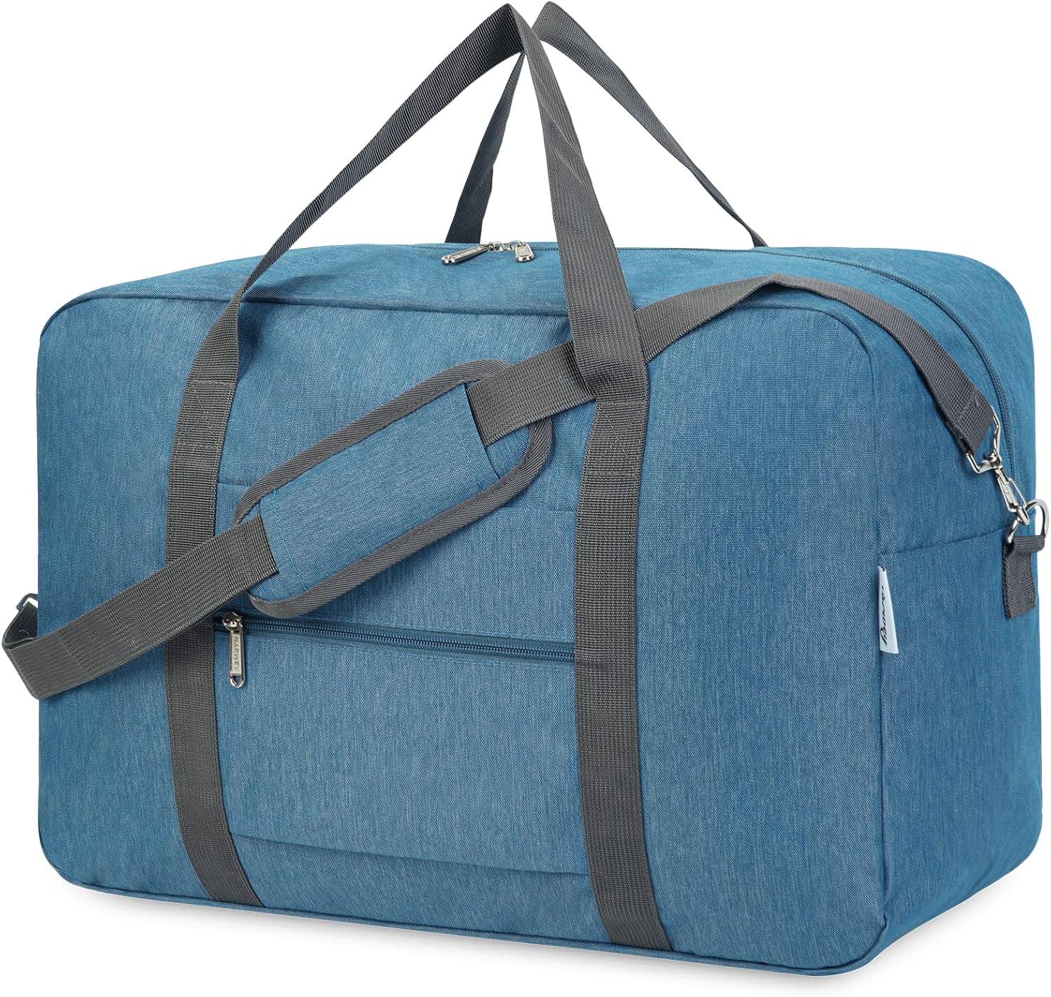 Large Cabin Bag 56x45x25, Weekend Overnight Bag for Women, Holdall Hospital Bag for Women, Travel Duffel Bag Carry on Luggage for Men 40L (Navy Blue)