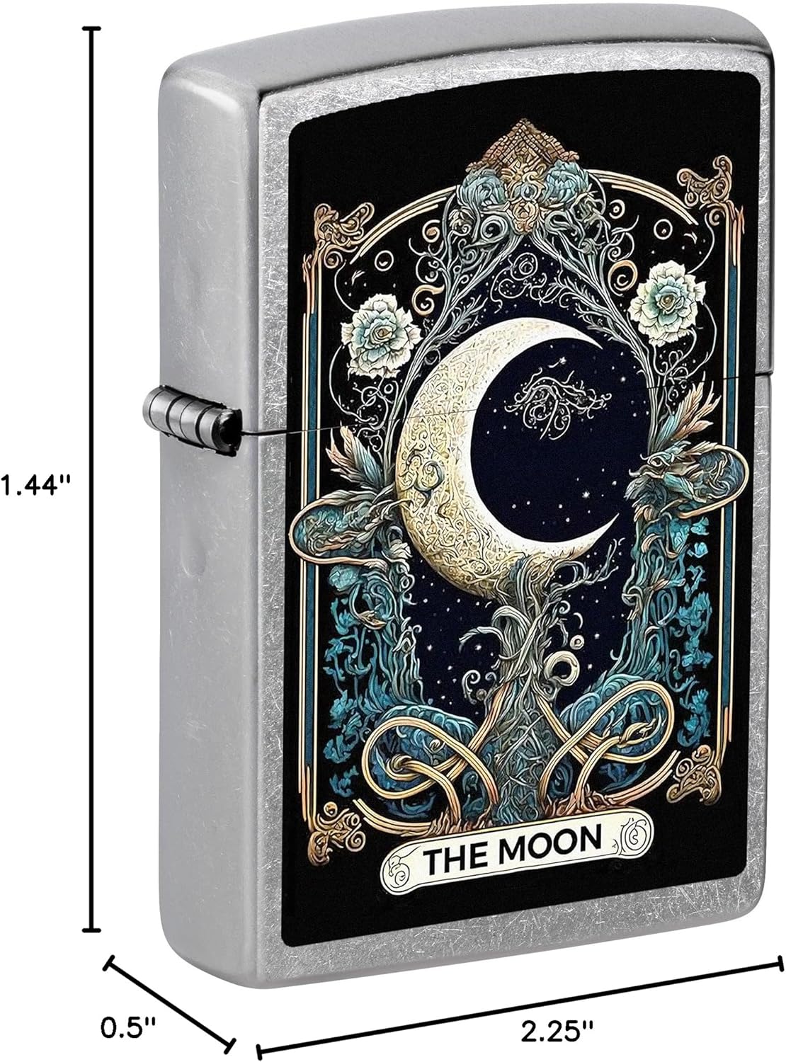 Zippo Lighter: The Moon Tarot Card - Street Chrome 81703