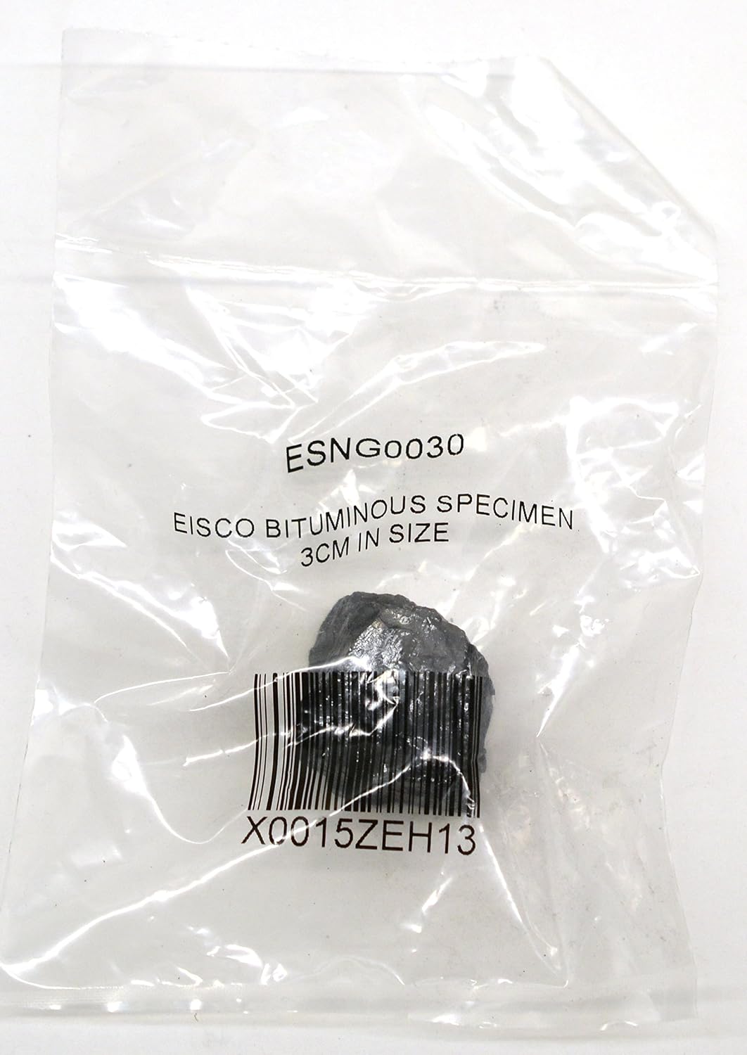EISCO Bituminous Coal Specimen (Sedimentary Rock), Approx. 1" (3cm)