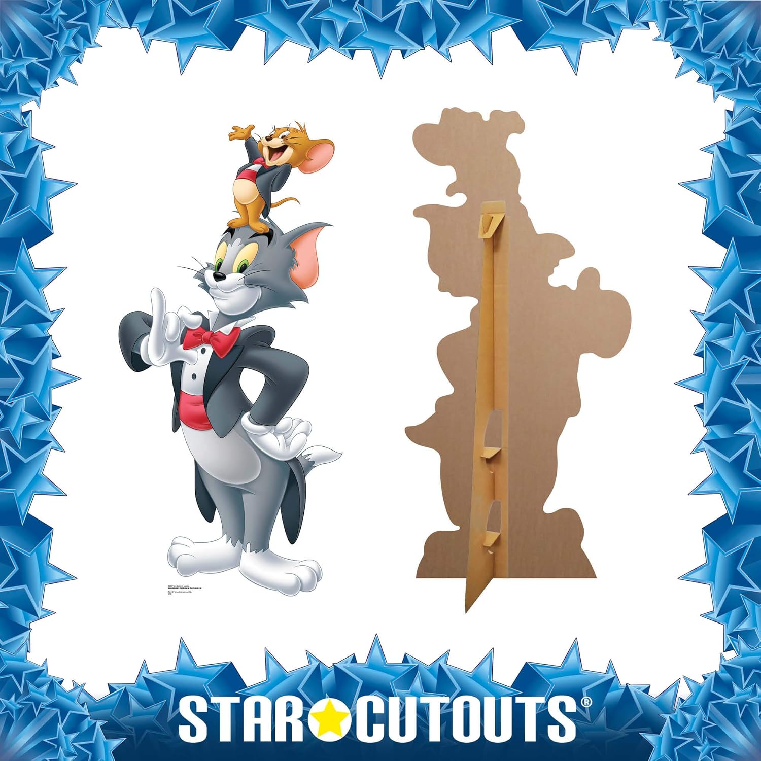STAR CUTOUTS SC697 Tom and Jerry in Tuxedos Looney Tunes Cardboard Cut Out