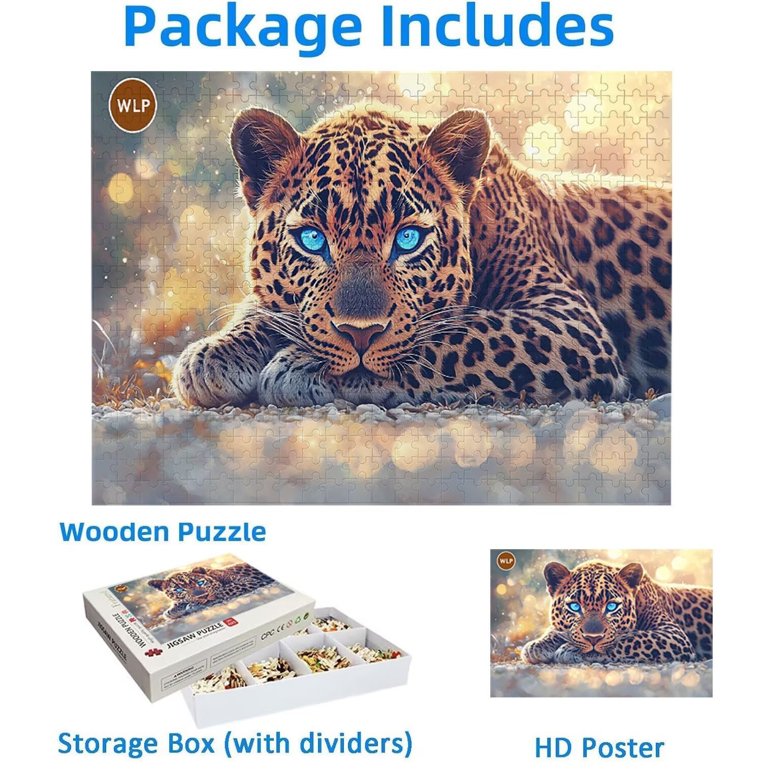 1500 Pezzi di Puzzle, ghepardo1500 Pezzi di Puzzle per Adulti, Regalo di Anniversario, Regalo di Natale, Decorazione Della Casa, Prevenzione Della Degenerazione Cerebrale Negli Anziani v-543