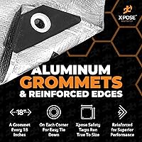 Vista 37 de Xpose Safety - Lona de poliéster resistente, 0.394 pulgadas de grosor, resistente al agua, con protección contra rayos UV, reversible