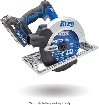 Kreg 20V Ionic Drive 7 1/4 Circular Saw, KPTCS725A, Tool Only