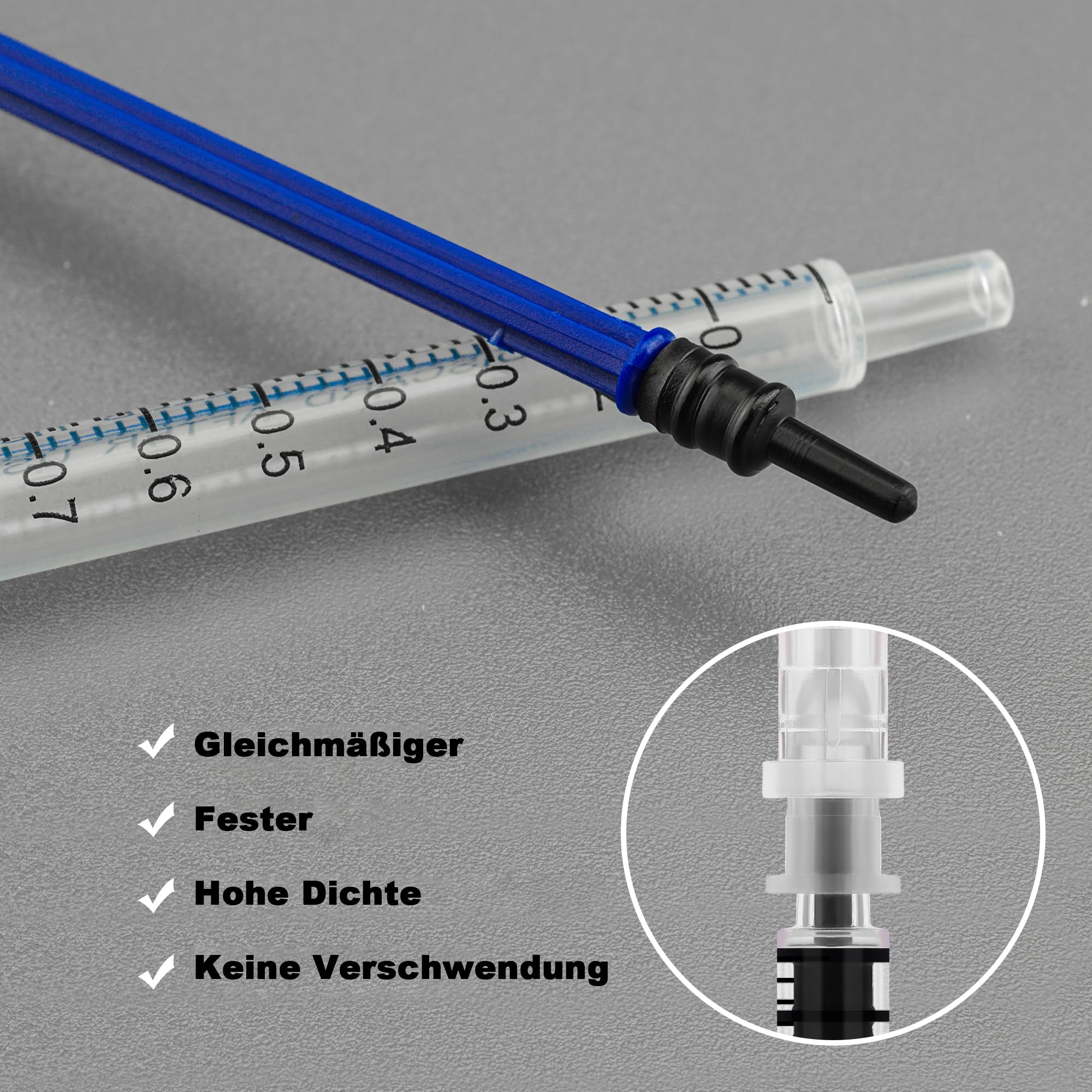 1 ml niebieskie węże z tworzywa sztucznego z akcesoriami 27 g, zapotrzebowanie laboratoryjne do dystrybucji płynu, pojedynczo uszczelnione opakowanie (20)
