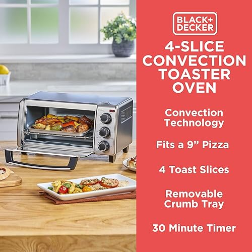 Miniatura 9 de BLACK+DECKER TO1313SBD Toaster Oven, 15.47 Inch, Silver