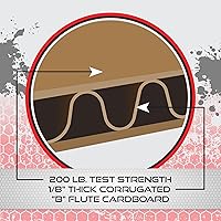 Vista 5 de Objetivos oficiales de cartón USPSA/IPSC, objetivo de torso para competición, objetivo de tiro de silueta, objetivos de cartón. Fabricado en EE. UU