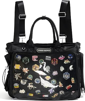 Ita Bag Crossbody Handbags Kawaii Shoulder Purse Square Backpack with Insert Anime Pins Display