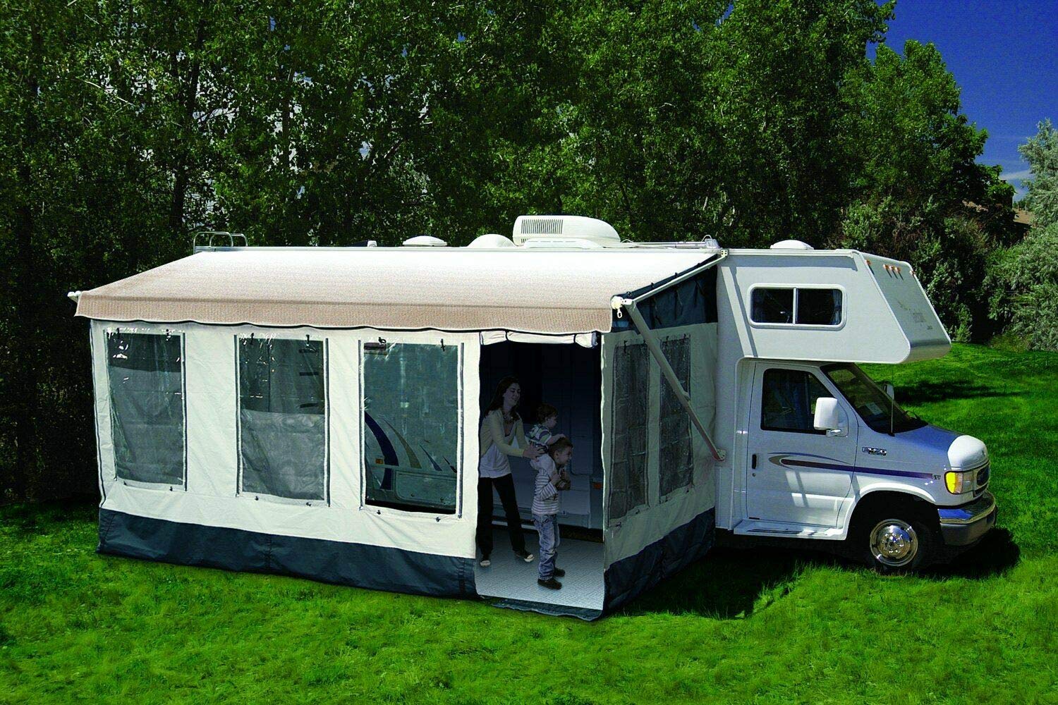 Waterproof PVC Camper RV Awning Canopy Patio Camping Enclosure Tent New