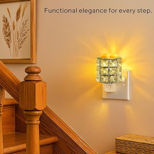 Miniatura 4 de MeplLivs Calentadores de fragancia enchufable enchufe decorativo para calentar velas perfumadas plata