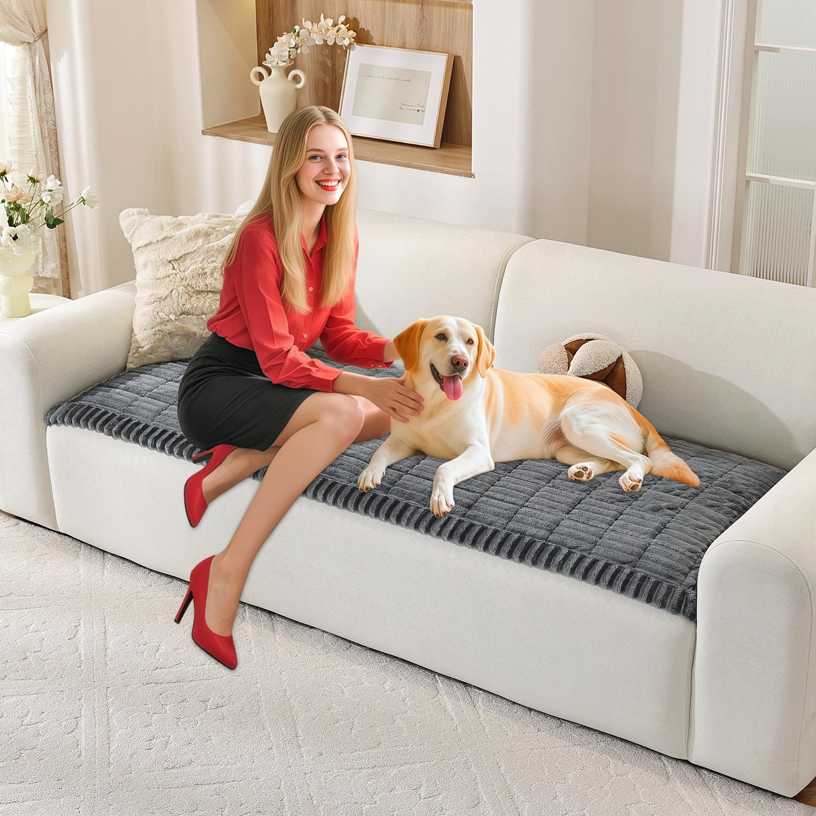 ENONCI Sofaüberzug aus Dicke weichem und atmungsaktivem Waschbar für Haustiere geeignet mit rutschfestem zum Schutz Ihres Couch überzug ideal für Ihr Zuhause sofaschoner und sofabezug perfekte Wahl