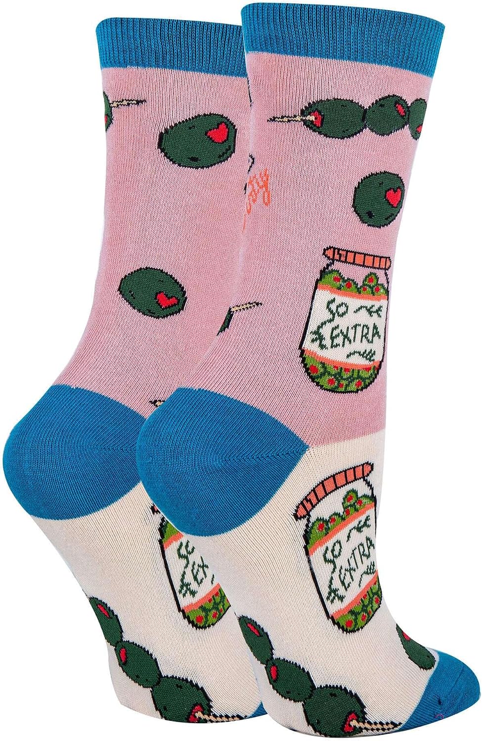 Oooh Yeah Women's Novelty Drinking Crew Socks, Funny Crazy Silly Casual Dress Cotton Socks