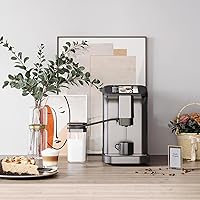 Vista 8 de Garvee Máquina de café expreso totalmente automática de 20 bar con molinillo de rebabas cónicas integrado, varita de vapor espumador de leche