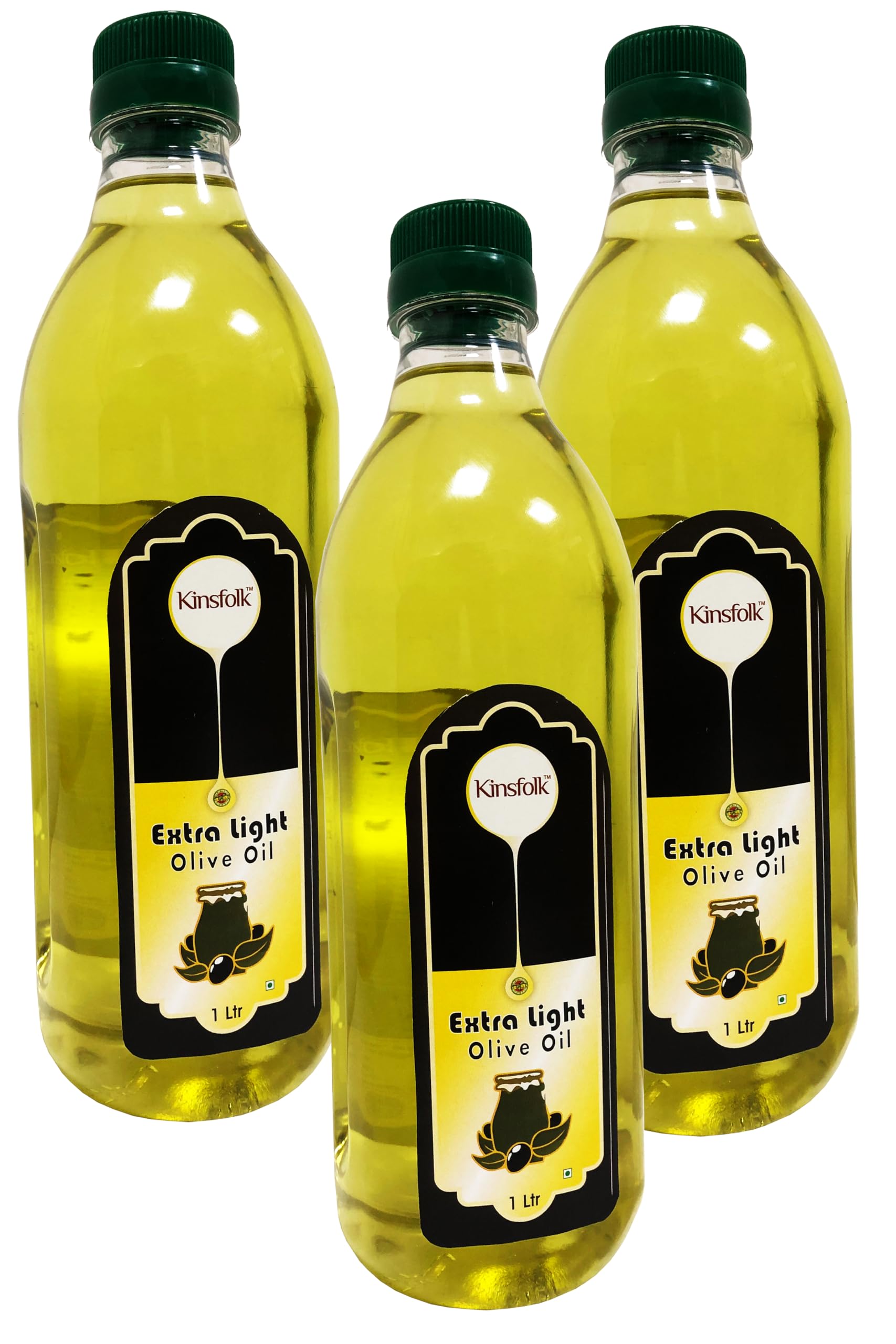 Extra Light Olive Oil | Oil for Cooking, Dressings, Salad, Soups, Dips, and Marinades | Light, Flavorful, and Ideal for All Culinary Uses - 1 Ltr (Pack Of 3)
