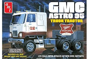 AMT 1/25 Scale GMC Astro 95 Semi Tractor (Miller Beer) Plastic Model Kit