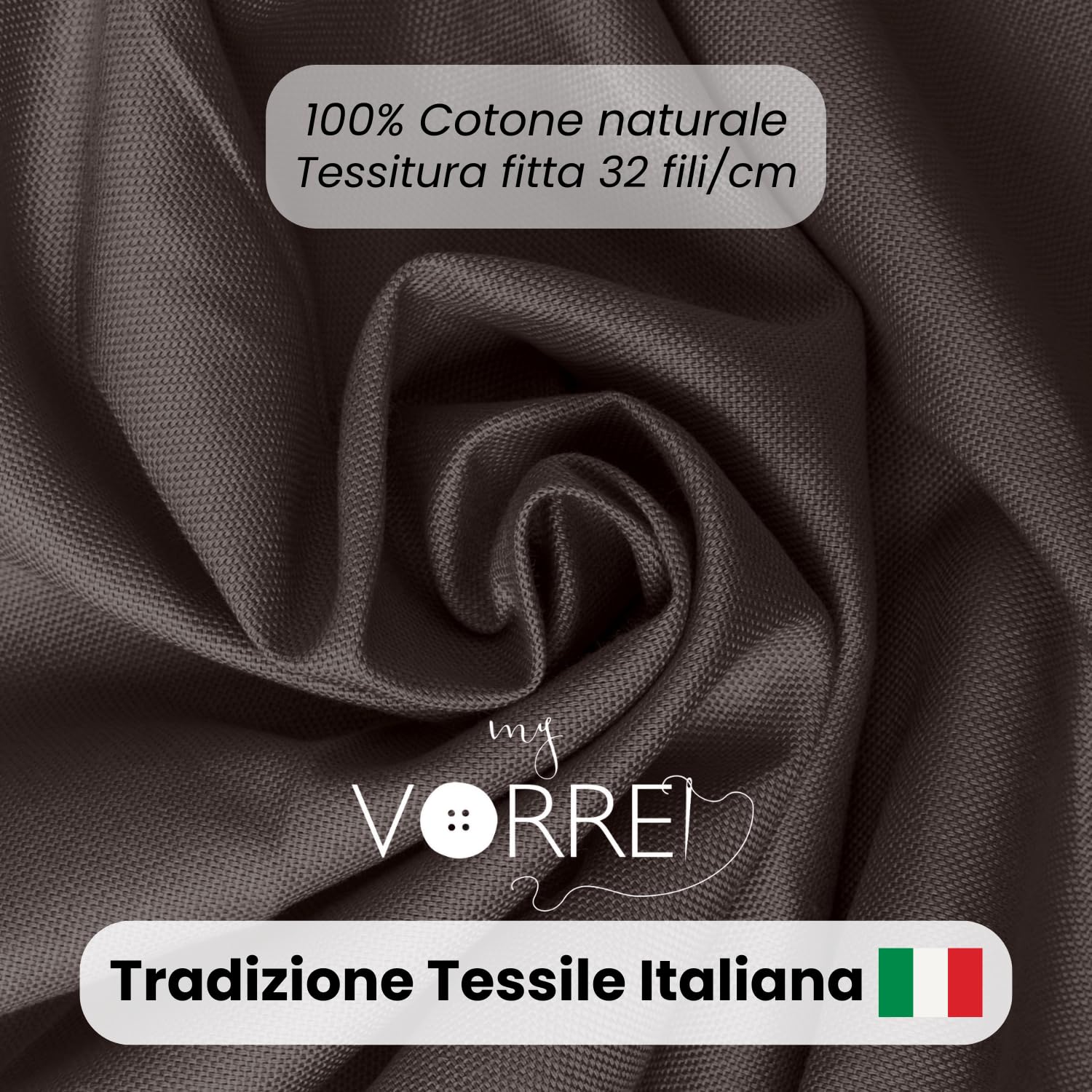 MyVorrei Nappe De Couleur Unie Carrée 100 % Coton 250 X 250