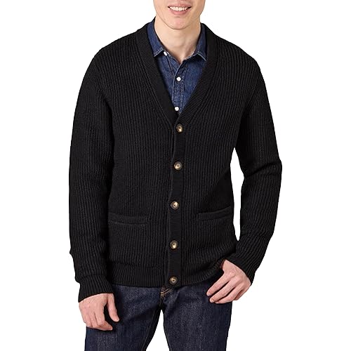 Amazon Essentials Men's Long-Sleeve Soft Touch Cardigan Sweater
