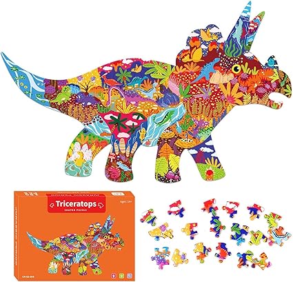 Amazon Co Jp キッズパズル 4 10歳の男の子の女の子のためのカラフルな恐竜ジグソーおもちゃ 教育恐竜パズルおもちゃセット クリスマス 誕生日新年のための150個の動物パズルおもちゃギフト A A おもちゃ