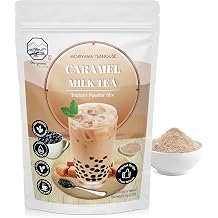 Caramel Bubble Milk Tea Instant 3in1 Powder Mix - 1kg 33 Drinks | For Boba Tea, Milkshake, Blended Frappe and Bakery | Authentic Taiwan Recipe | 0 Trans Fat, No Preservatives by Moriyama Teahouse