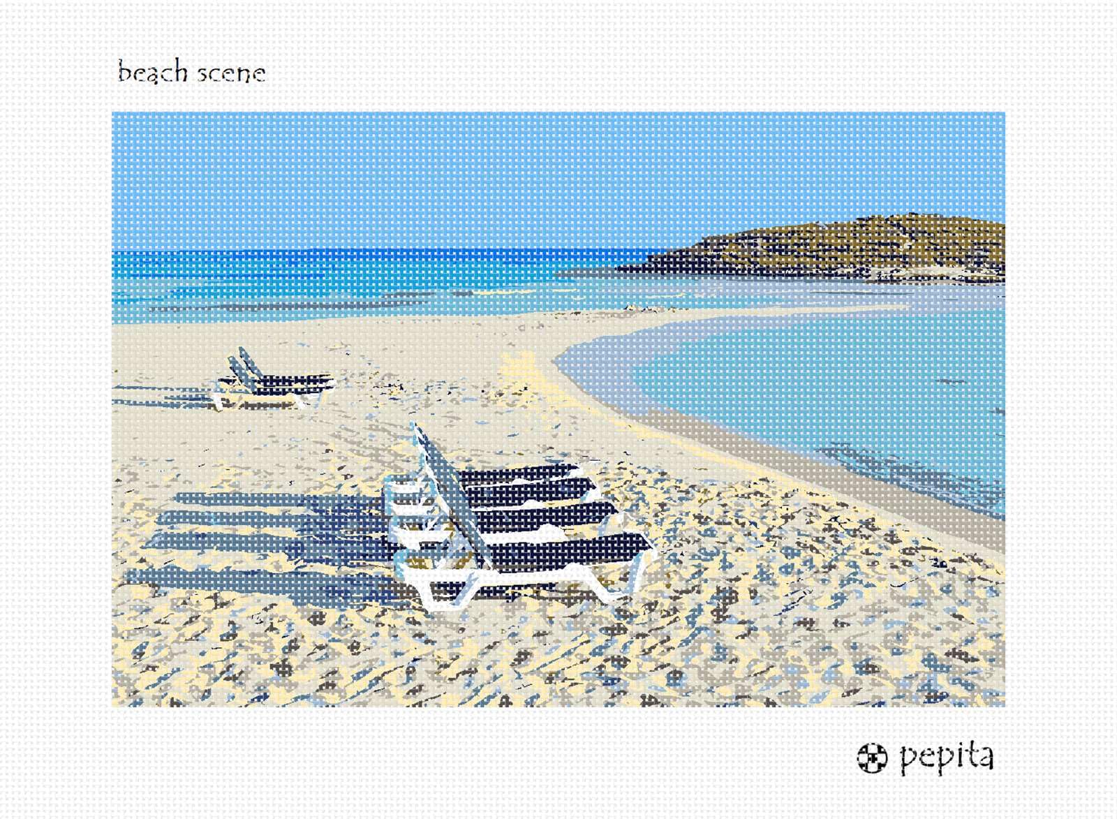 Pepita Needlepoint kit: Beach Scene, 12