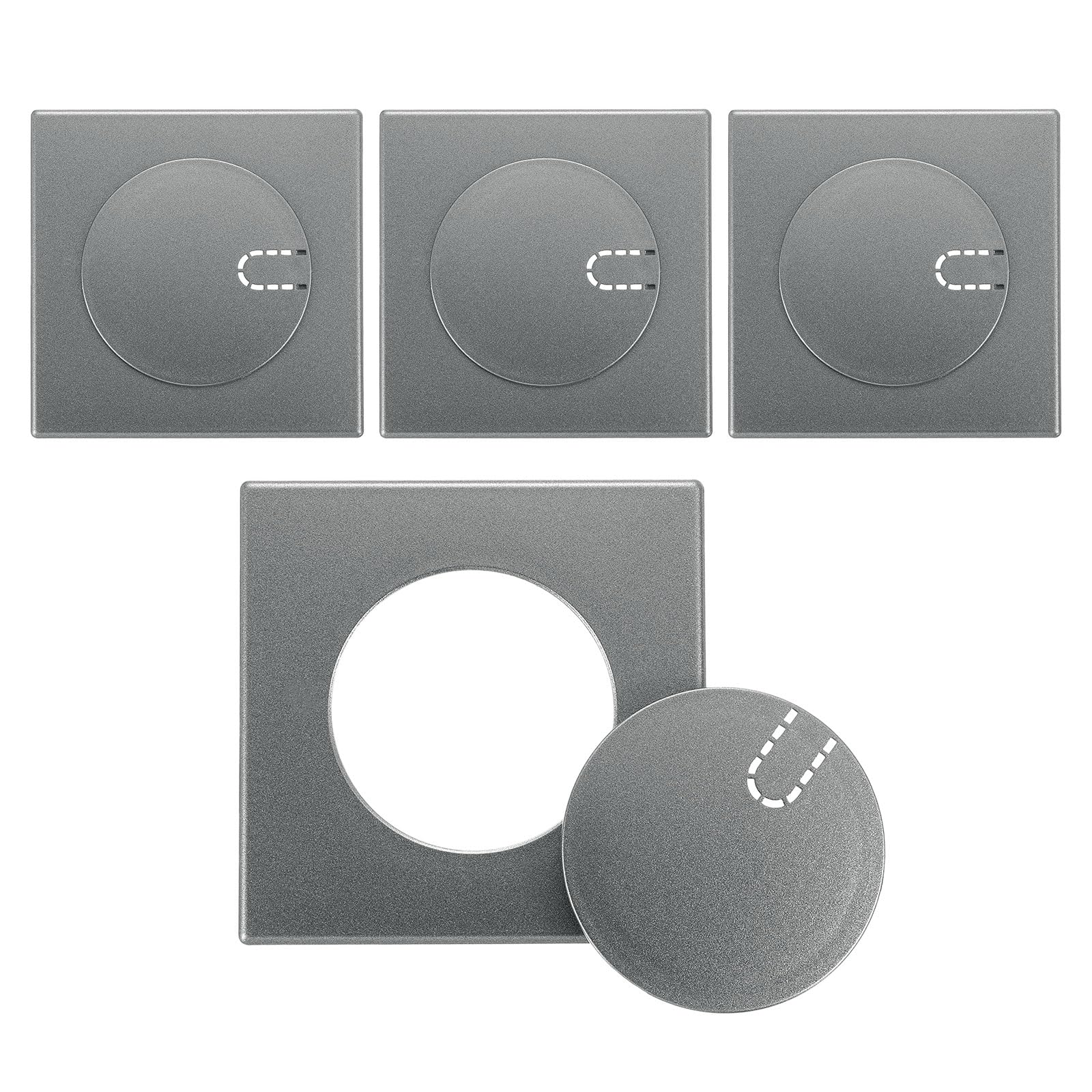 Tapar agujeros de pared es fácil con las cubiertas de tubería de 51 mm autoadhesivas uxcell