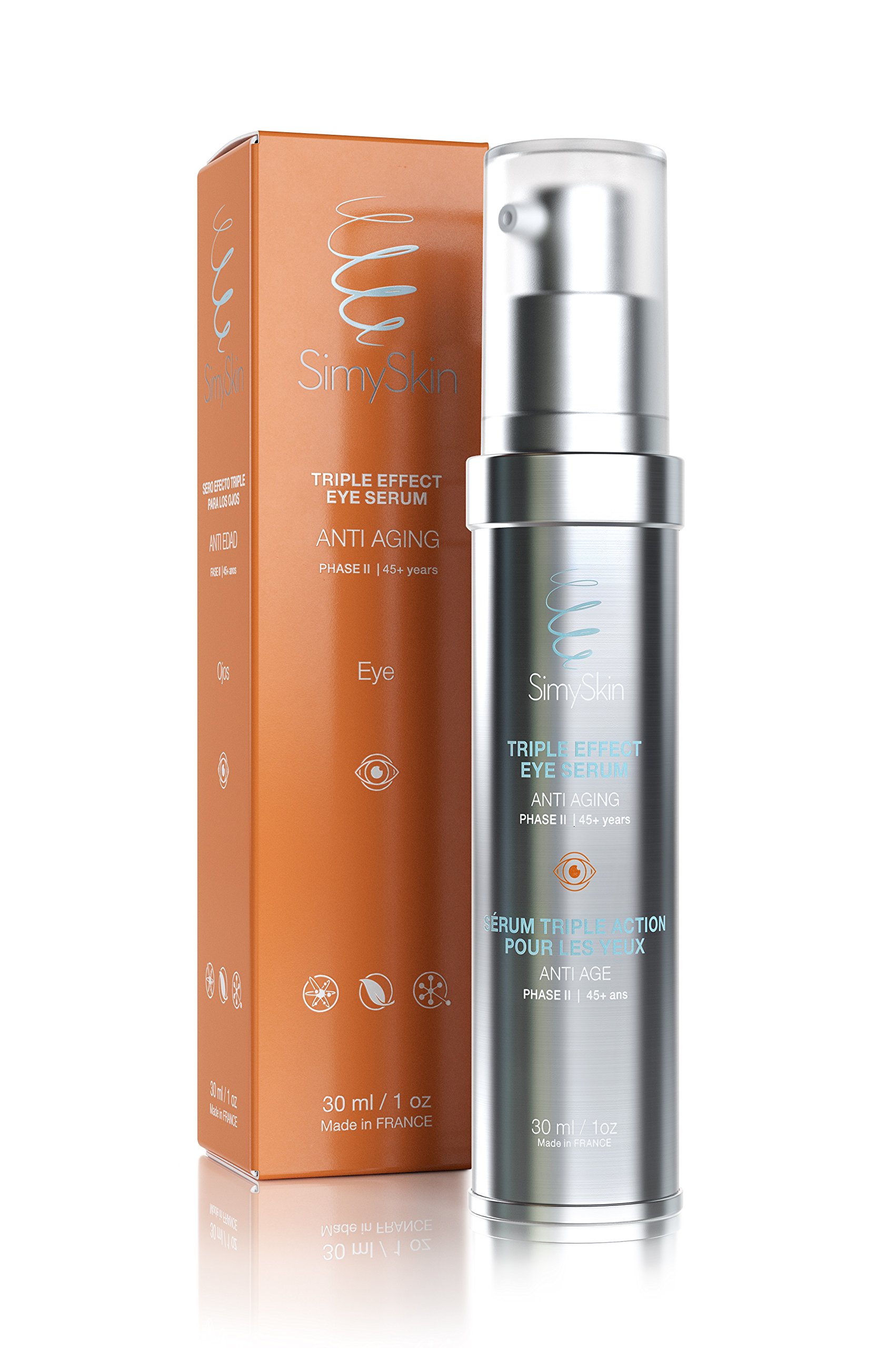 Triple Effect Eye Serum Phase II (45+) - Aged-Phased B12 with Active Ingredients That Corrects, Repairs and reverses, Visible Signs of Aging.