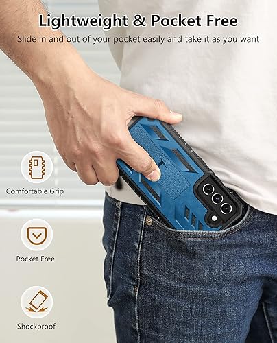Miniatura 7 de SOiOS Funda protectora para Samsung Galaxy S22 protección de grado militar a prueba de caídas con soporte  Resistente a prueba de golpes TPU mate
