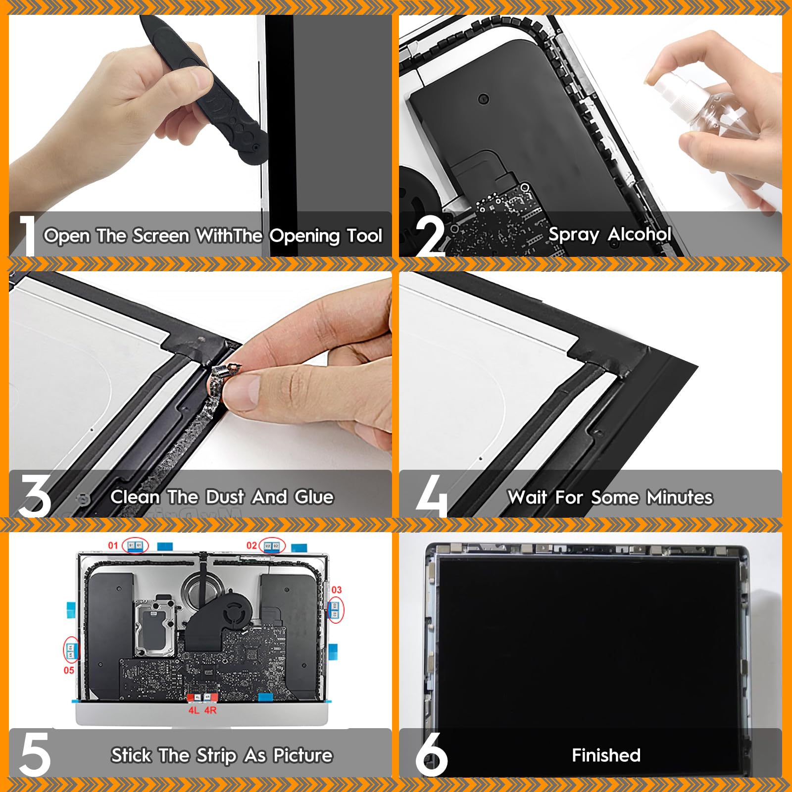 Bandes Adhésives Pour IMac 21,5" 2012-2019