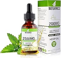 Vista 1 de Aceite de cáñamo orgánico de 2500 mg – Gotas de aceite de cáñamo ultra premium de 2500 mg – Tintura de extracto de aceite de cáñamo natural – Gotas