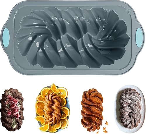 Vista 13 de Molde para pan de hamburguesas, antiadherente de silicona de grado alimenticio, molde perforado de 8 cavidades para panecillos de pan caseros