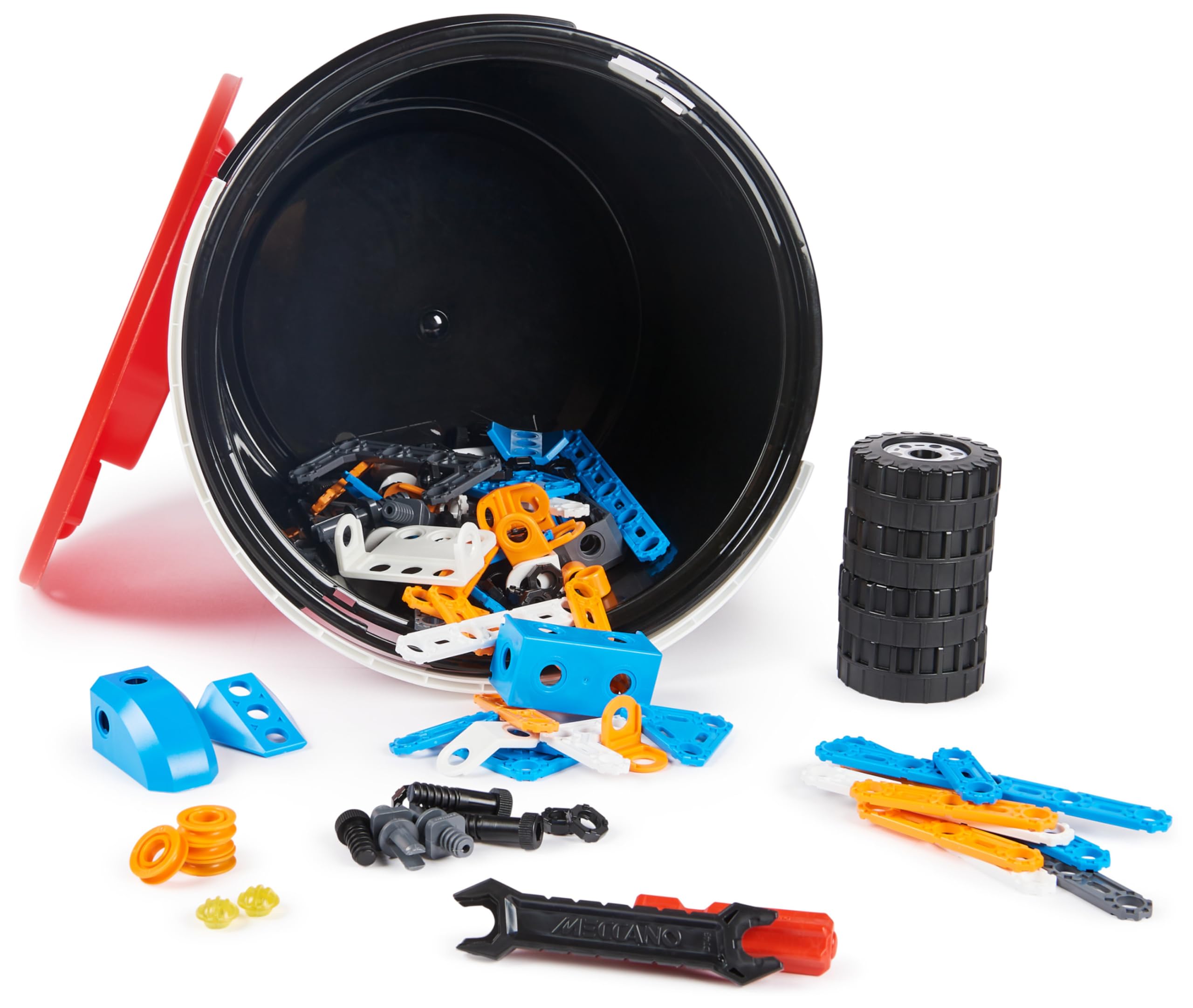 MECCANO - Kit Piezas Construcciones Junior: 150 Piezas para Construcción de Maquetas Steam y 2 Herramientas - 6069254 - Regalo Niños 5 Años + - Juguetes Niños 5 años +