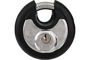 BRINKS Heavy Duty Padlock, Best Lock for Storage Unit