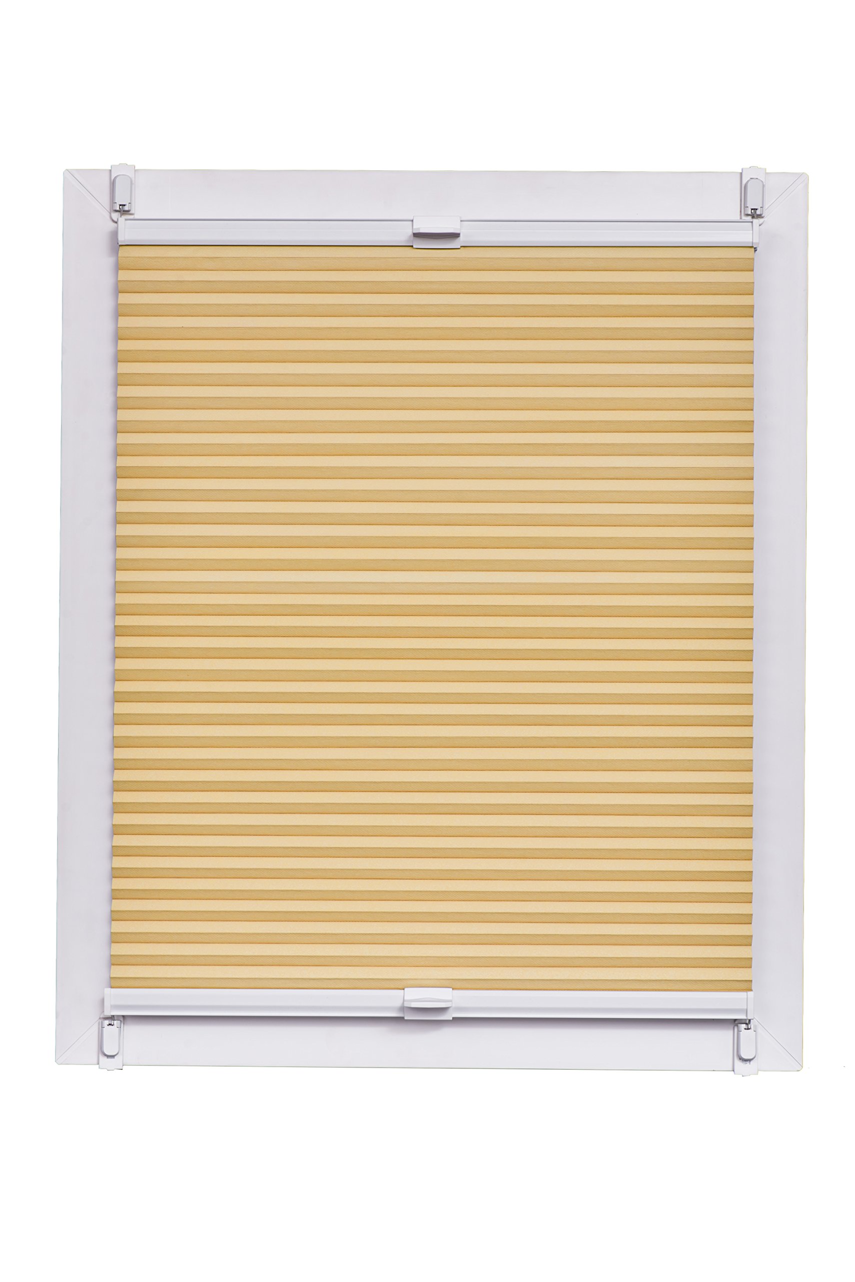Store plissé nid d'abeille allemand haut de gamme couleur abricot pour intérieur chic