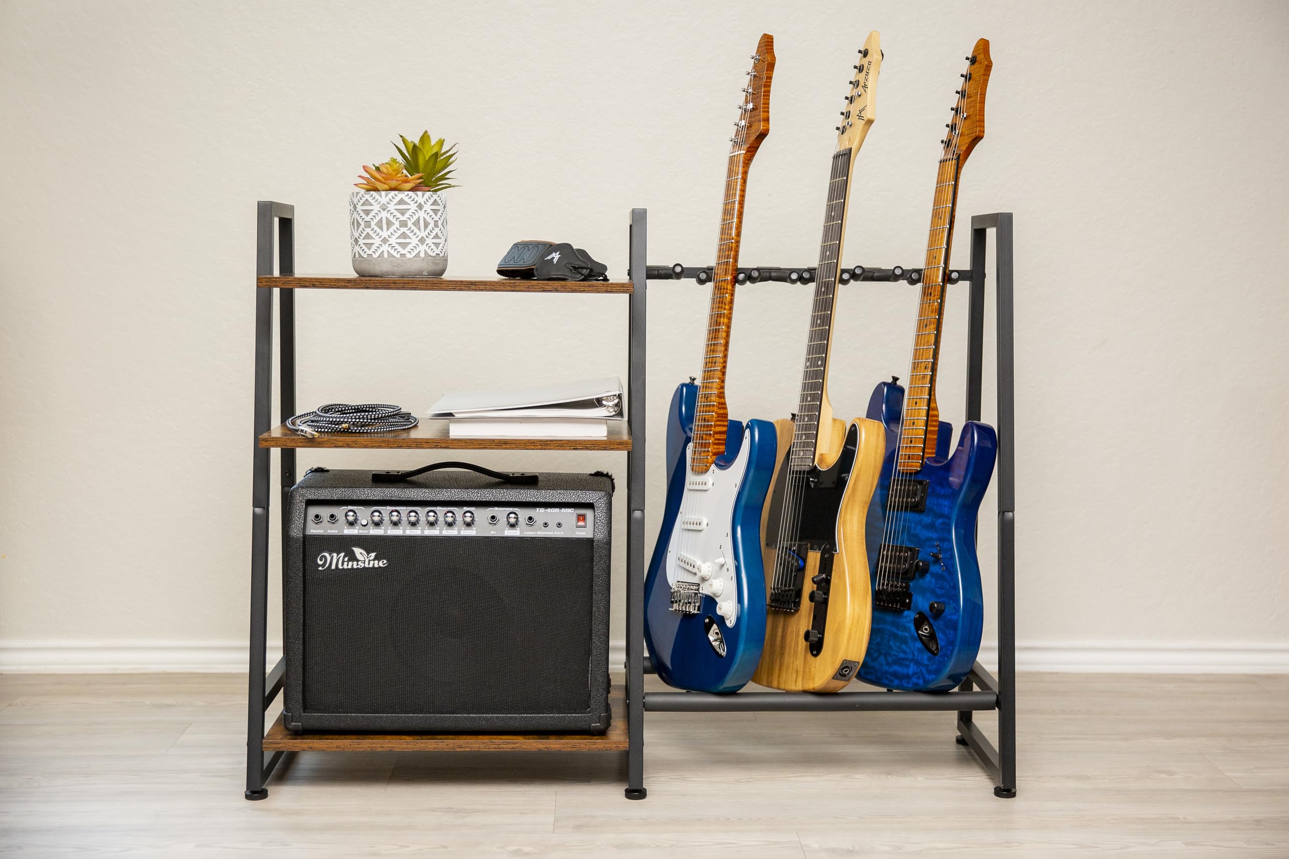 Amazon.co.jp: マルチギターとアンプスタンド、ギターラック、4~6
