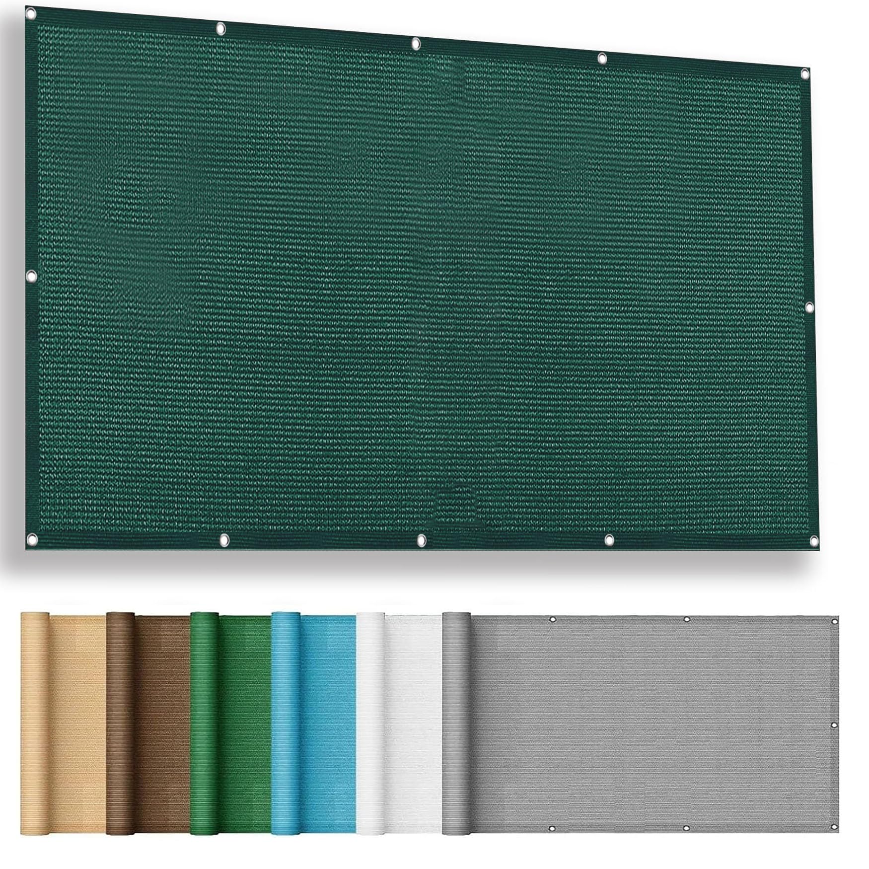 Auvent anti 95% UV de 2x5.2 m résistant au vent fort