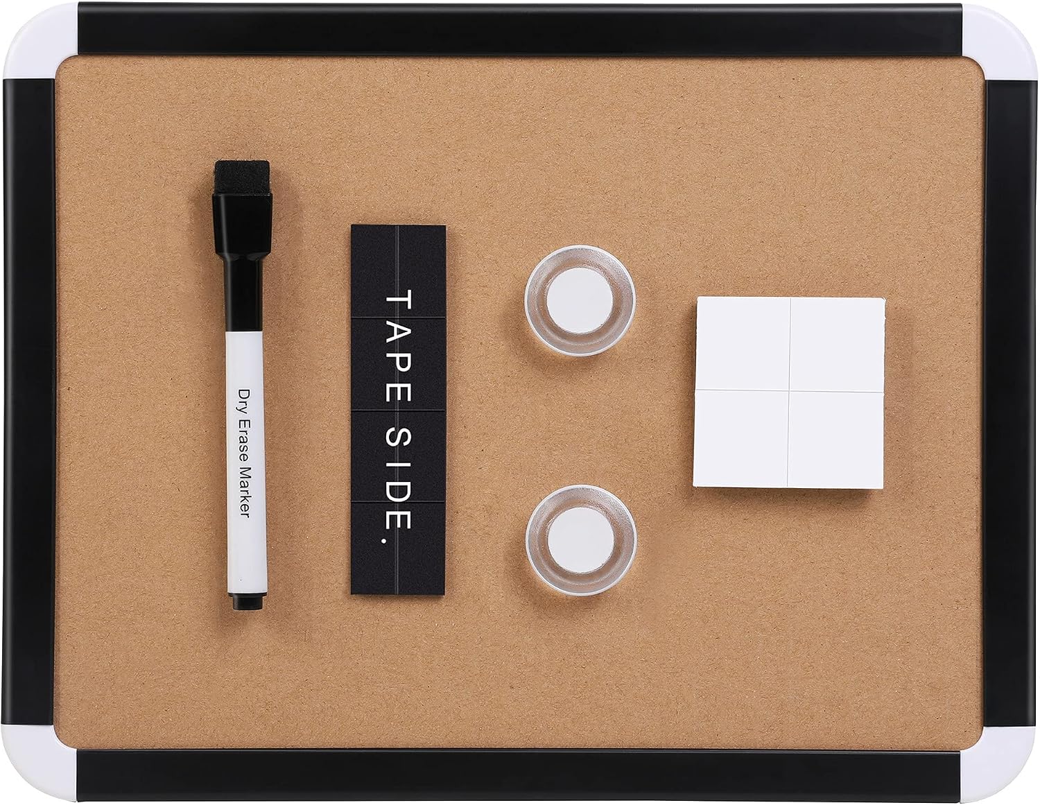 Amazon Basics Small Dry Erase Whiteboard, Magnetic White Board for to Do List, Refrigerator, Locker , Plastic Frame, 8.5 x 11 Inches, 6-Pack