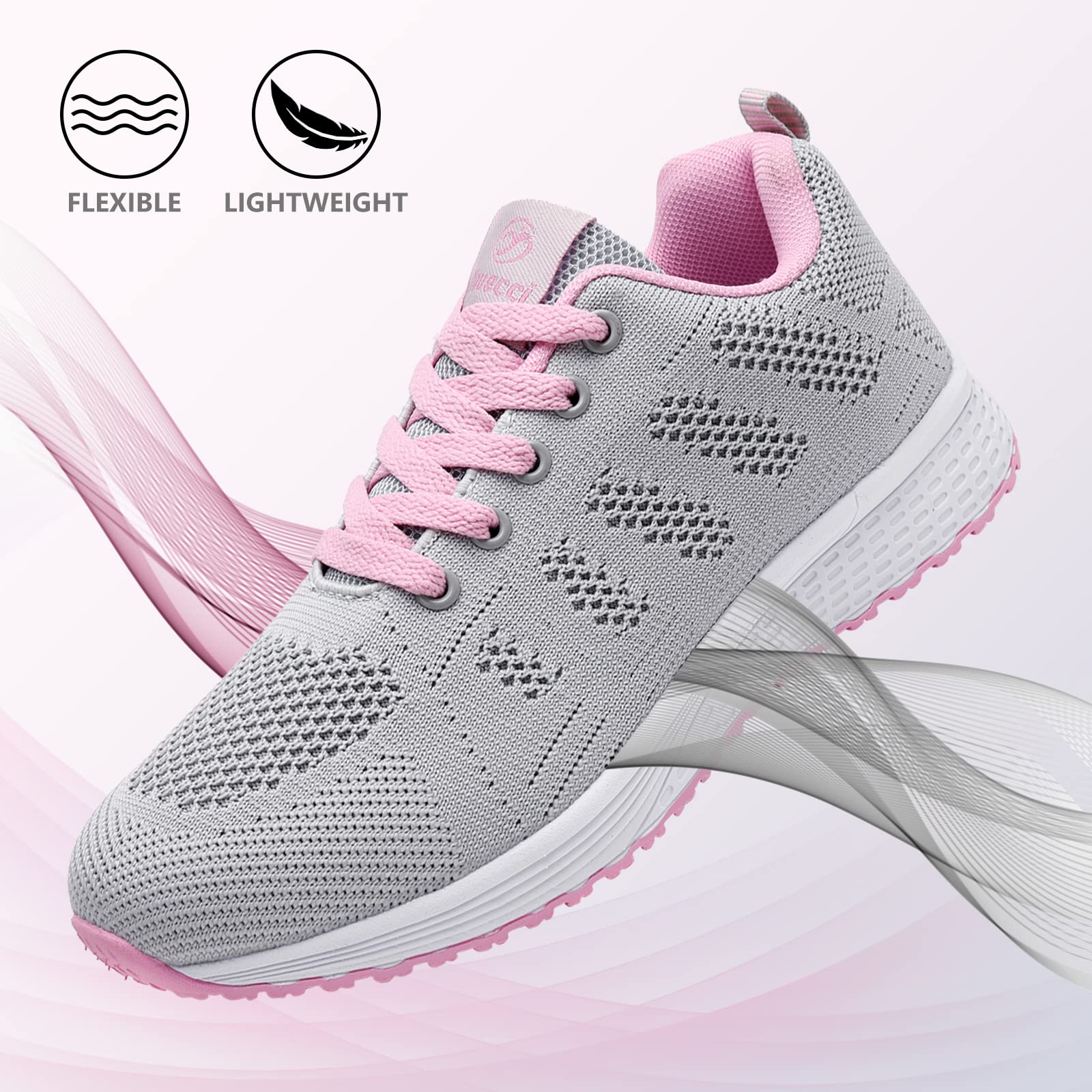 Damskie trampki do biegania oddychające buty do biegania fitness niskie bieganie sportowe siłownia moda trampki