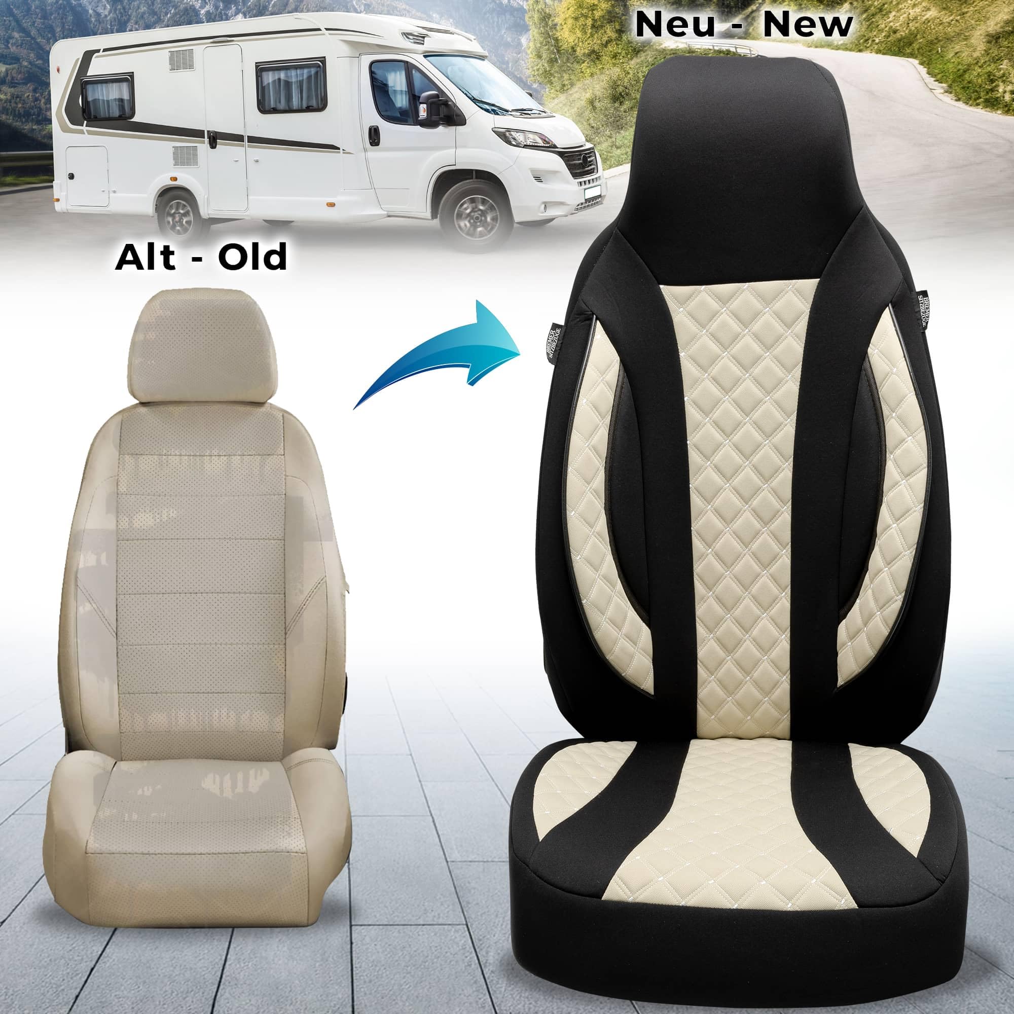BREMER SITZBEZÜGE Wohnmobil Schonbezüge für Clever Vans Celebration (WPL410)